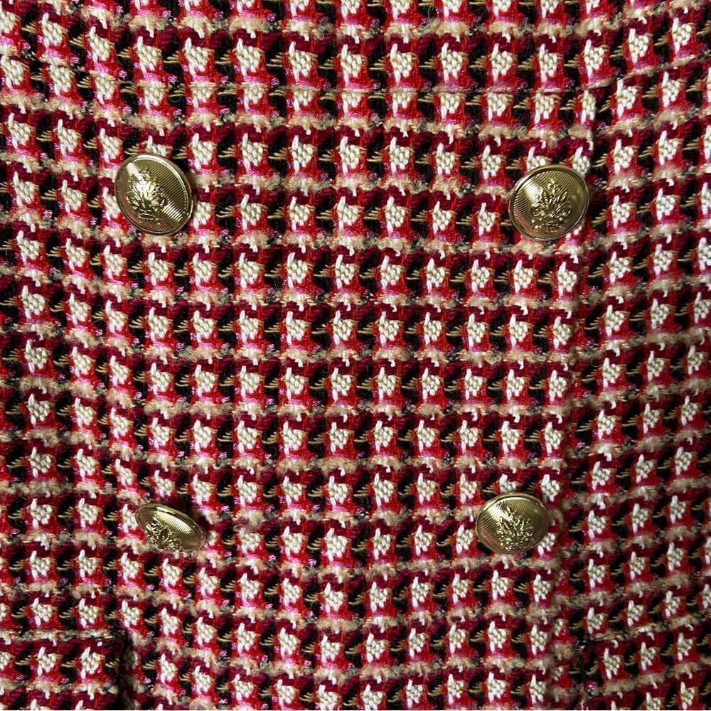 Maje Russi Tweed Mini Pink Dress Fuchsia Size XS - Picture 11 of 15